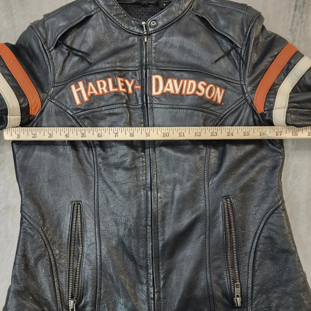 Harley-Davidson Genuine Leather Motorcycle Jacket - Picture 12 of 15